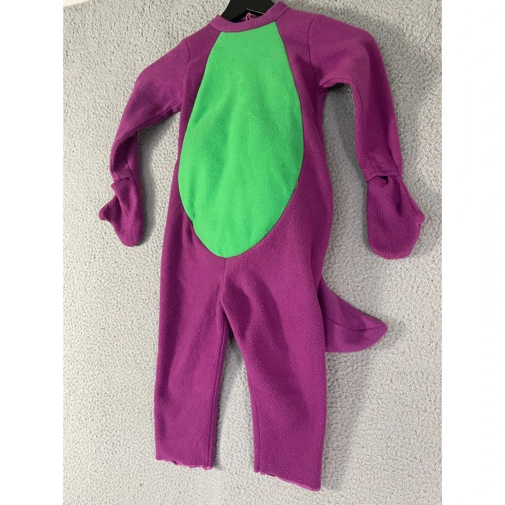 Barney the Dinosaur Fleece Costume Jumpsuit Toddler 2T-4T Purple Halloween